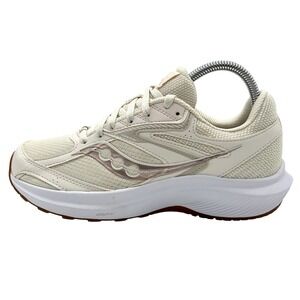 Saucony Cohesion 17 Running Shoes Womens 8 Cream White Pink Sneakers S10943-211